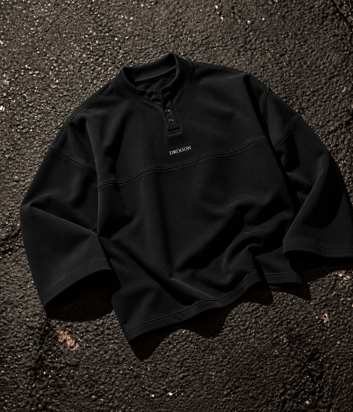 Oversized Henley Tee