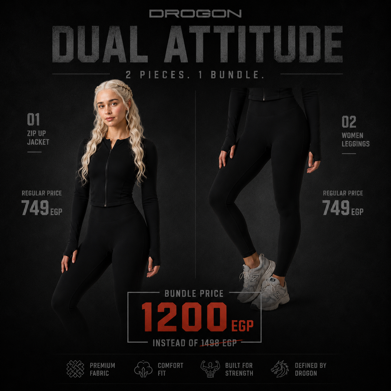 Dual Attitude — Zip Up + Leggings