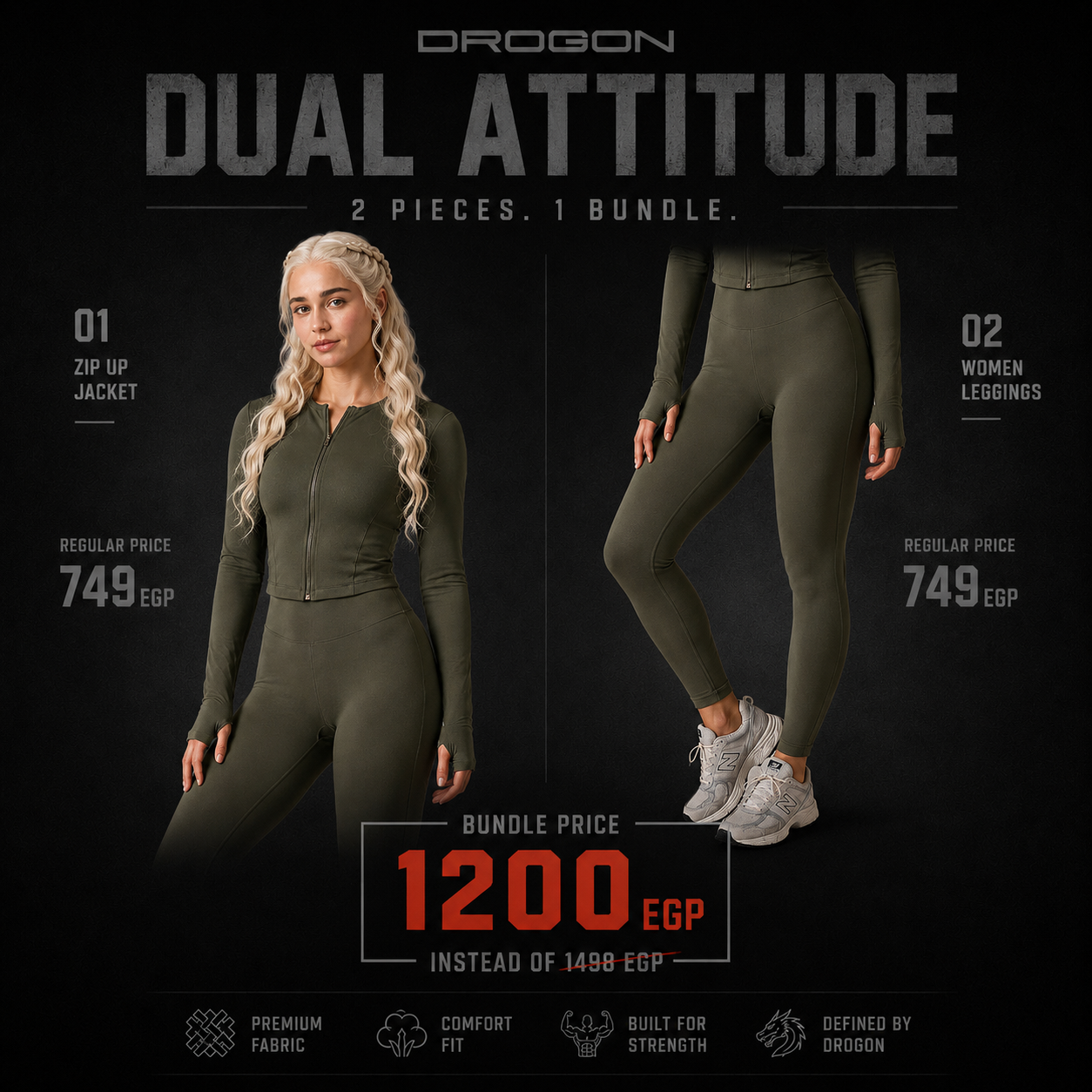 Dual Attitude — Zip Up + Leggings