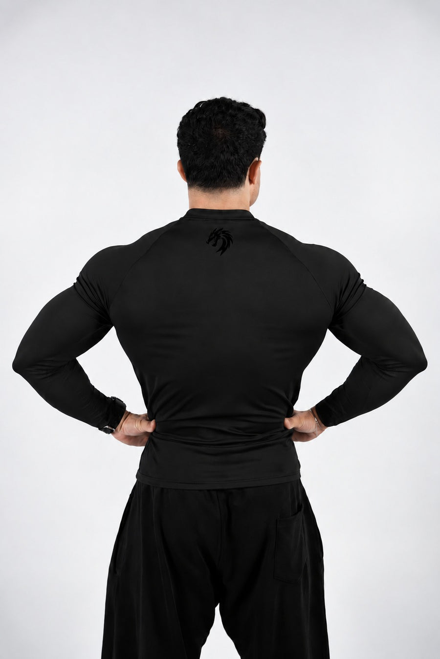 Long sleeve compression polo
