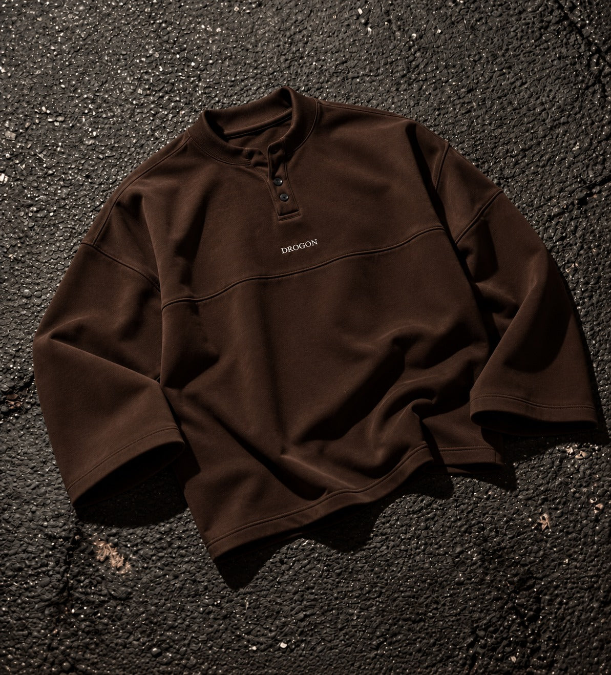 Oversized Henley Tee