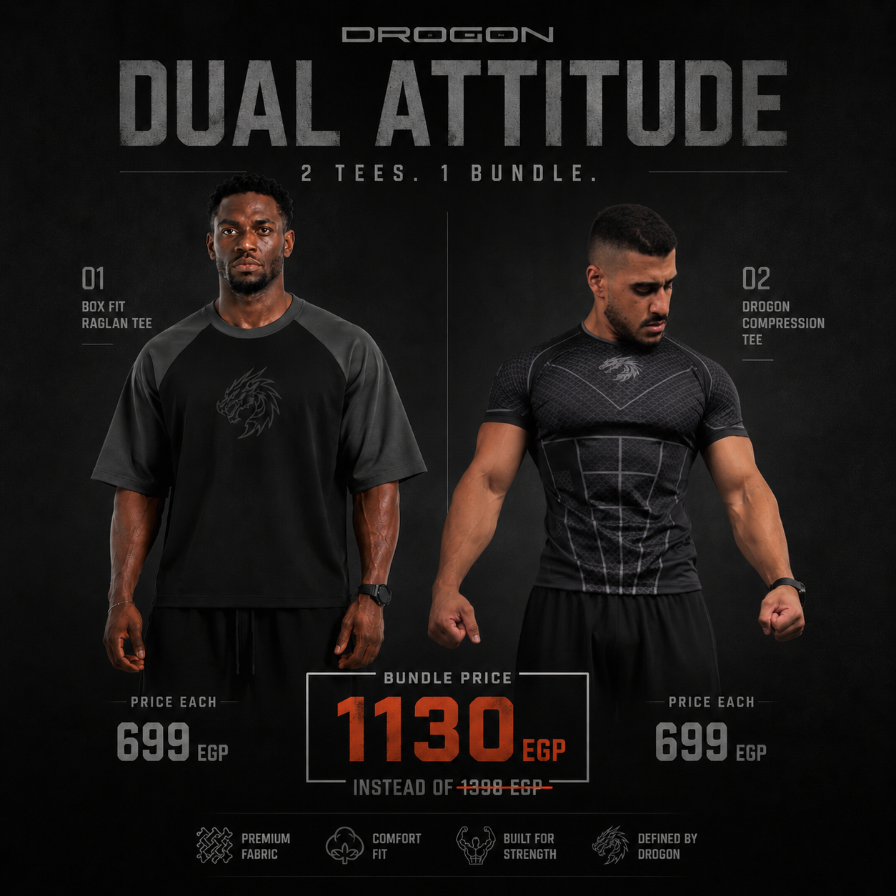 Dual Attitude — Box Fit Raglan + Compression