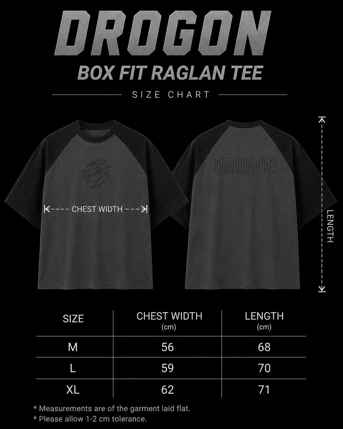 Box Fit Raglan Tee