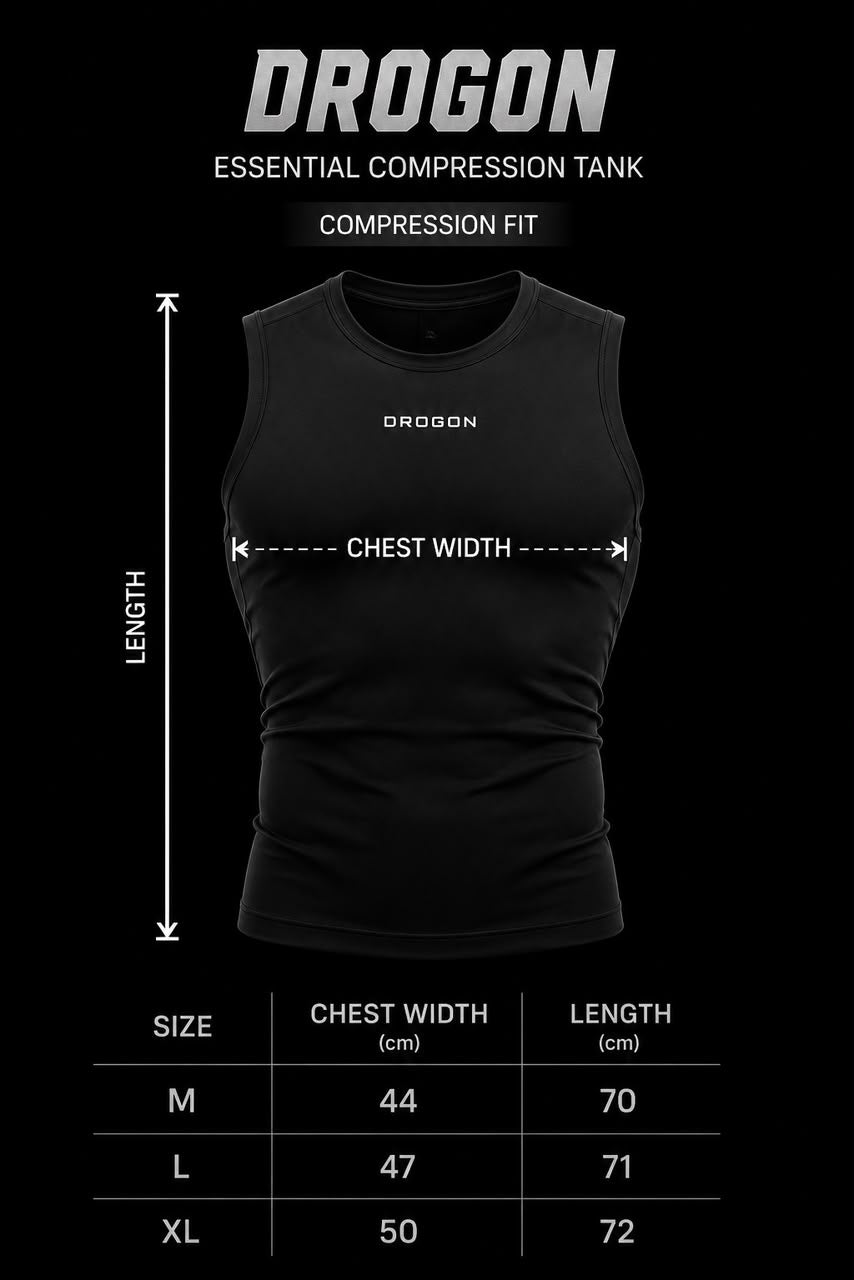 compression tank size chart