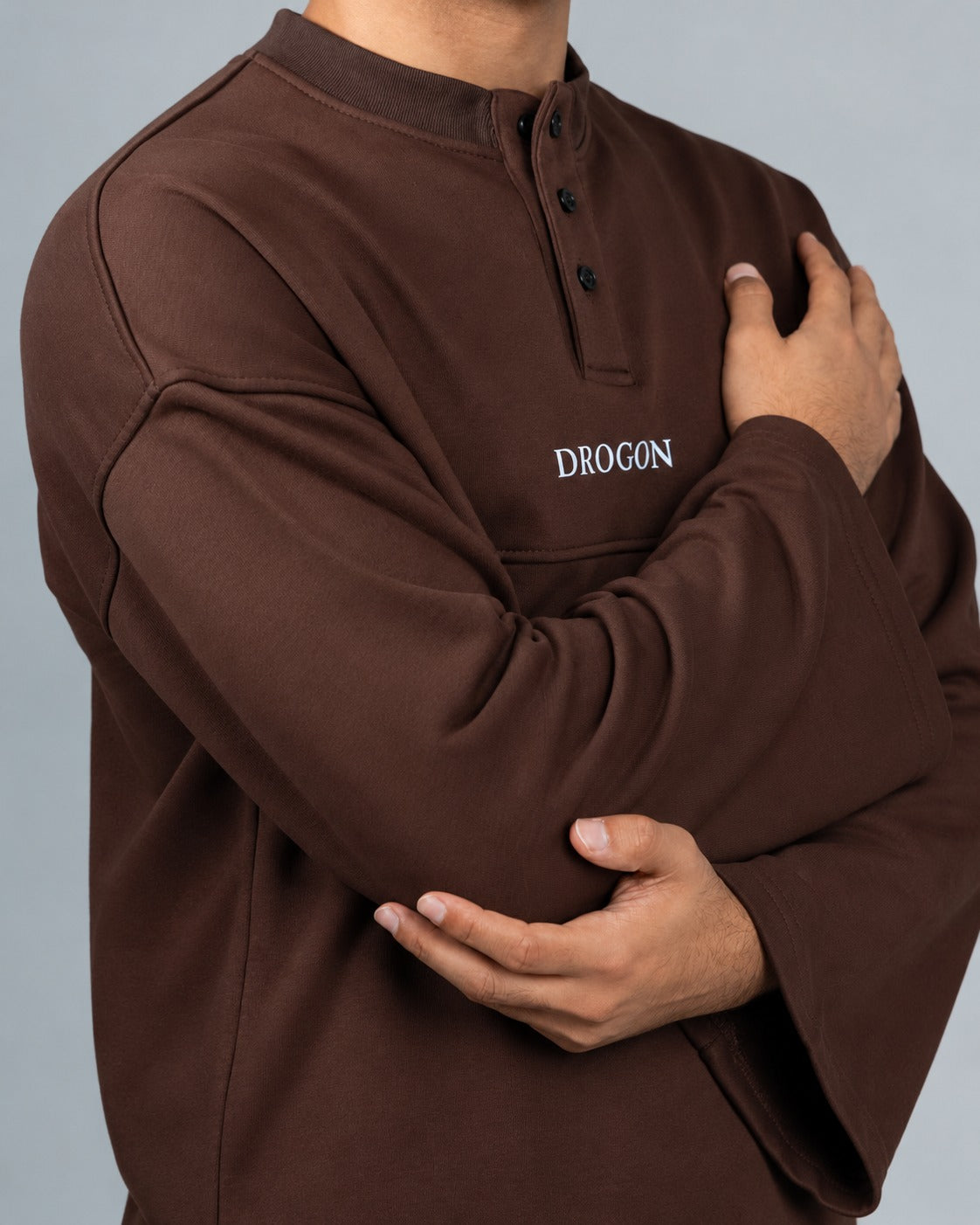 Oversized Henley Tee