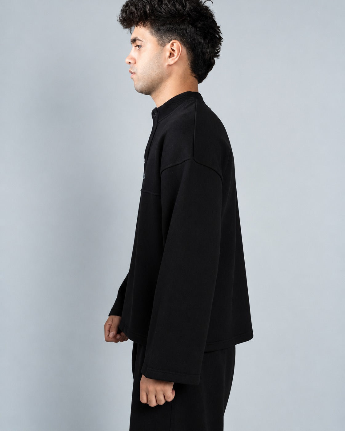 Oversized Henley Tee