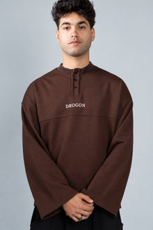 Oversized Henley Tee