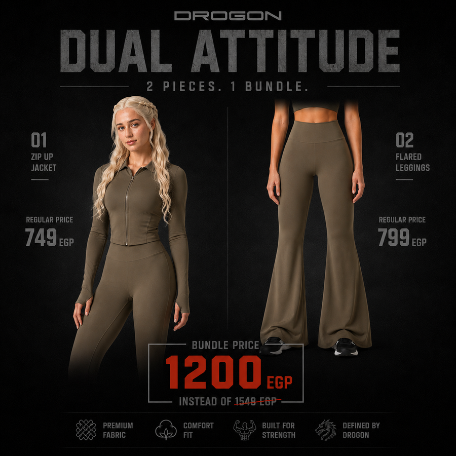 Dual Attitude — Zip Up + Flared Pants